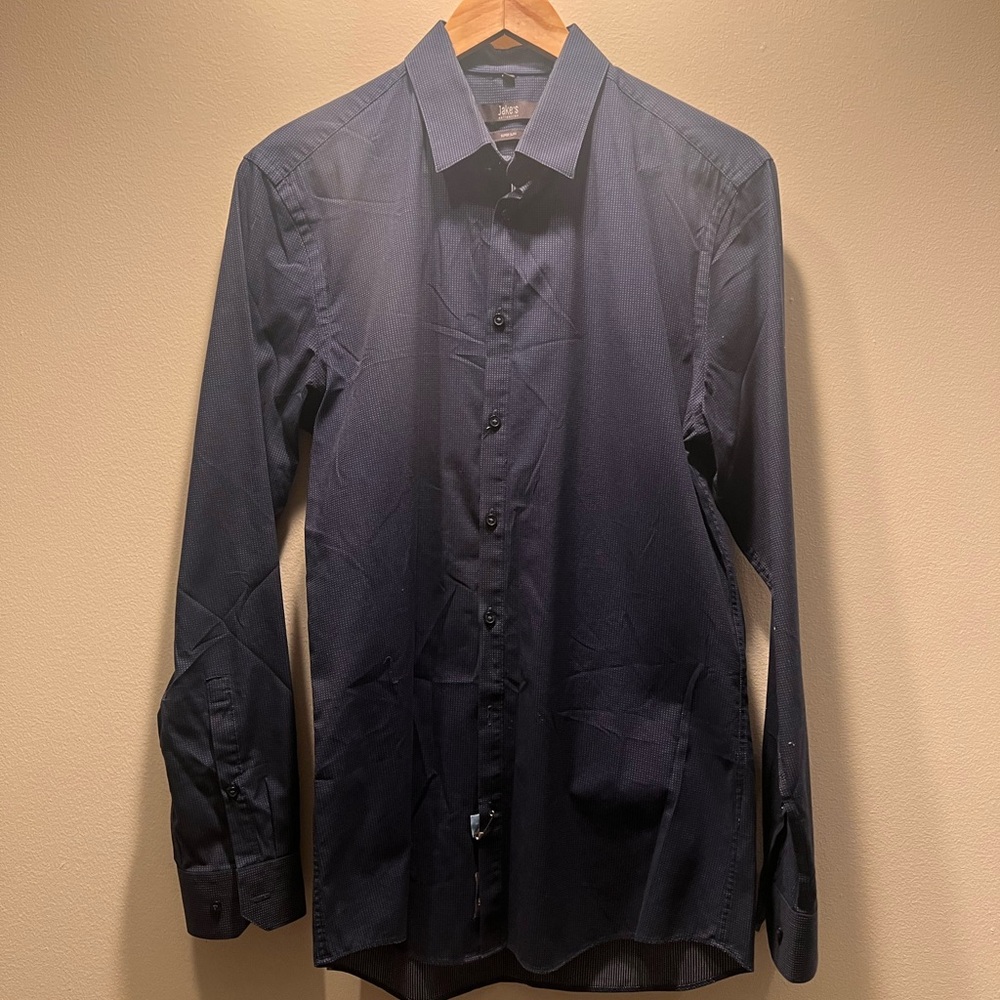 Men's Navy Blue Shirt by Jake’s Collection